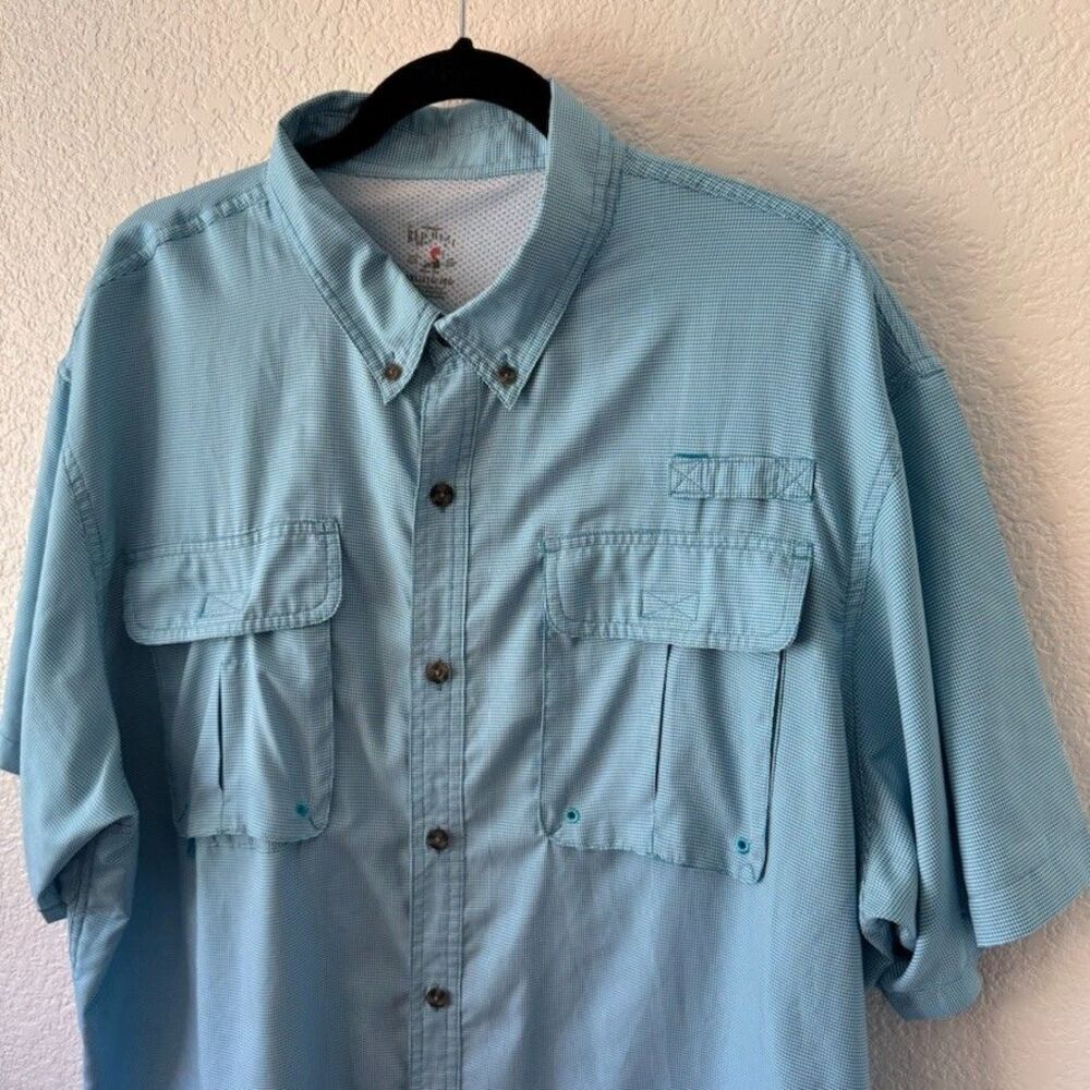 Red Head Brand Co. Men’s Vented Size 2XL Fishing Short Sleeve Shirt with Pockets